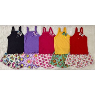 KIT TEMA Jardim com 5 Conjuntos Top Alça Infantil de Menina em Oferta na Shopee