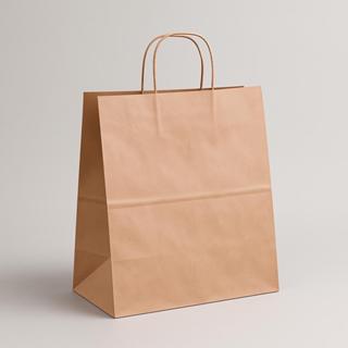 Kit Sacola De Papel Tamanho G 30x32x19 Cm Para Presente Kraft Lisa Na Cor Pardo - Delivery Food com Alça em Oferta na Shopee