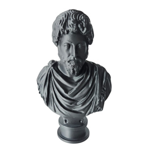 Escultura Busto Marco Aurélio Imperador Romano 18cm Filósofo Estoico Decoração em Oferta na Shopee