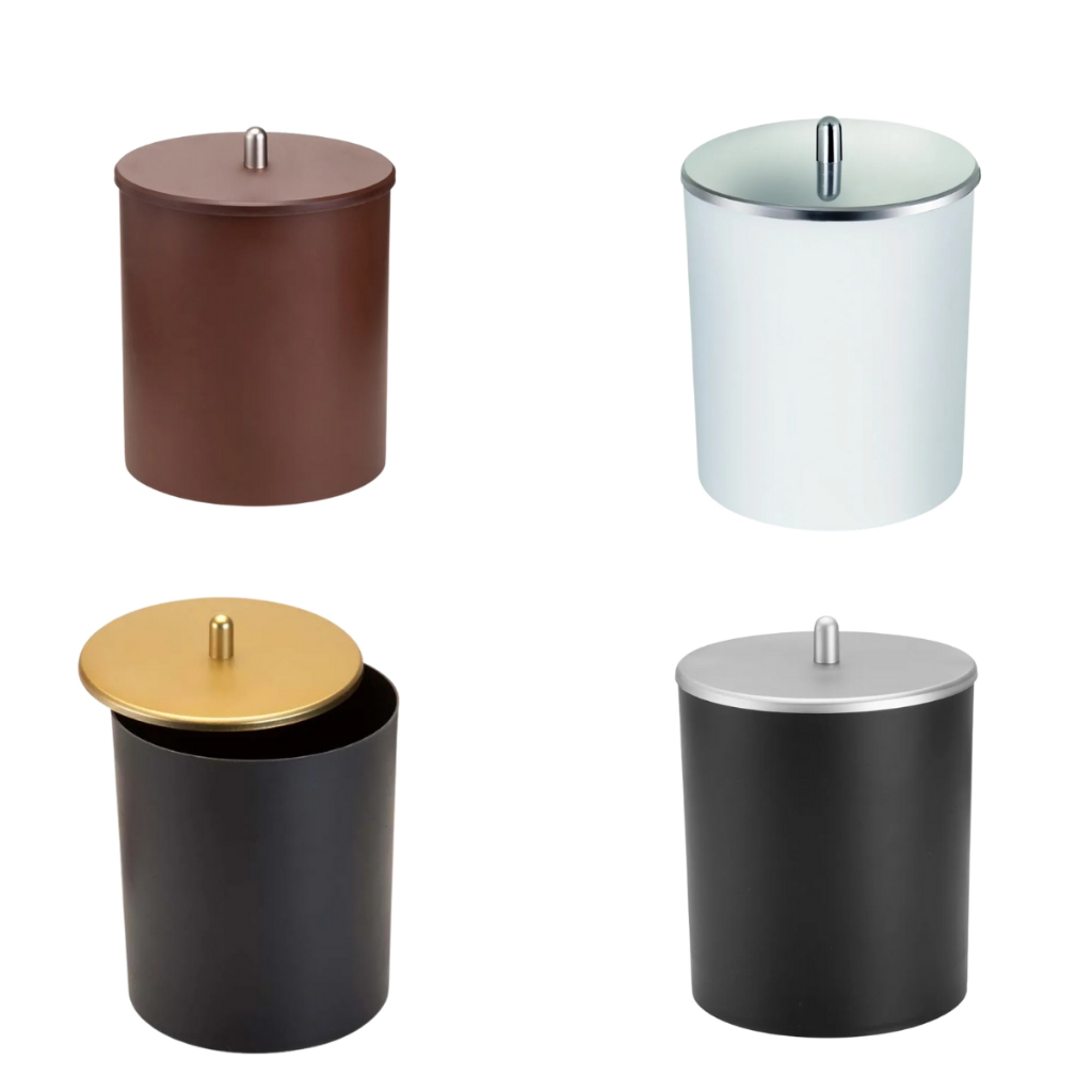 Lixeira 5L Pequena Arthi  Corten Cesto de Lixo Multiuso Banheiro Cozinha Escritório em Oferta na Shopee