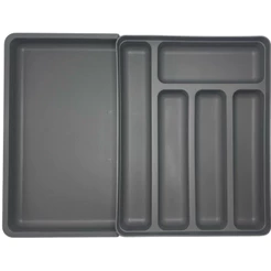 Porta Talheres Organizador De Gavetas Extensível Logic OU Cozinha Ajustável Plástico Resistente