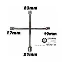 Chave De Roda Universal Cruz Aro 17 19 21 23 Carro