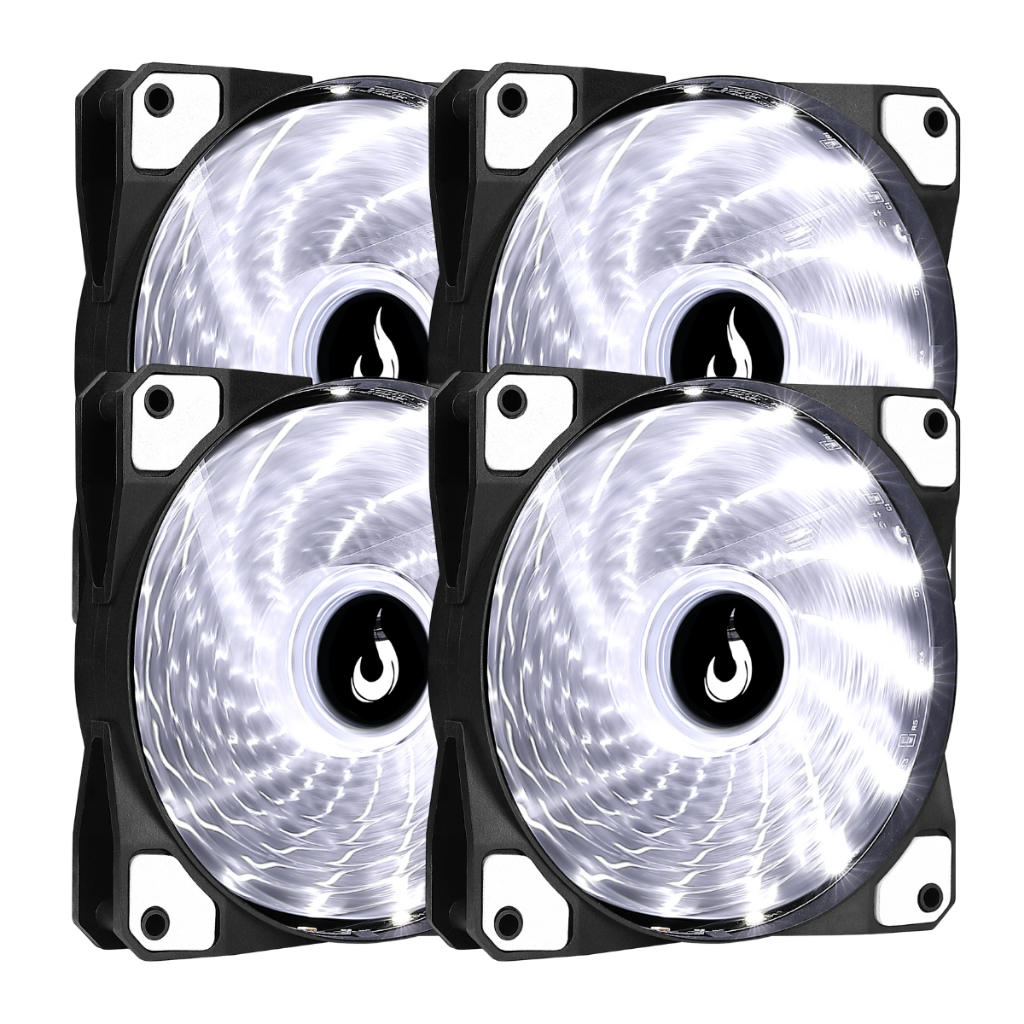 Kit Cooler Fan Led Rise Mode Wind Led 120mm 3pin + Molex