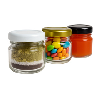 Kit Mini Potinhos De Vidros 40ml Tampas Metálicas Lembrancinhas Casamento Aniversário Chá de Bebe em Oferta na Shopee