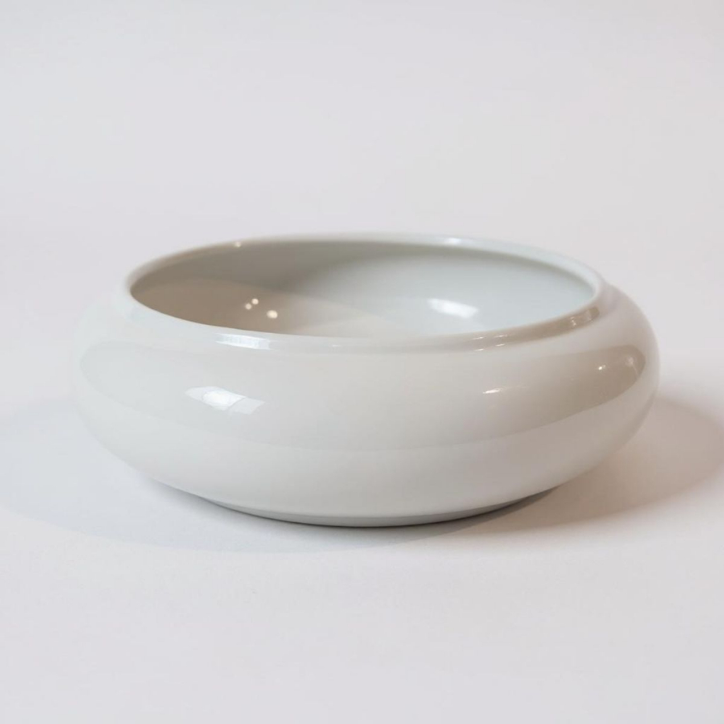 Vaso Decorativo Redondo Baixo Ikebana Enfeite Cozinha Sala Escritorio Rack Mesa de Centro