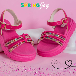 Sandália Flatform Infantil Menina Papete Glady Strass Fashion Várias Cores Antiderrapante Lançamento em Oferta na Shopee