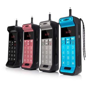 Caixa De Som Radio FM Bluettoh Portátil Com Bateria Potente Formato de Telefone Ligação Viva-Voz