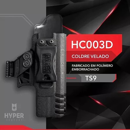 Coldre Velado de Polímero Taurus TS9 - Hyper HC003D