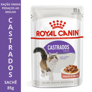 Ração Úmida Royal Canin Sachês Gatos Castrados 85g · Sterilised · Controle de Peso 🐱