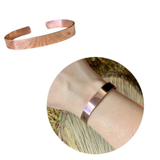 Bracelete 9mm de Cobre Puro 100% Natural sem Verniz em Oferta na Shopee
