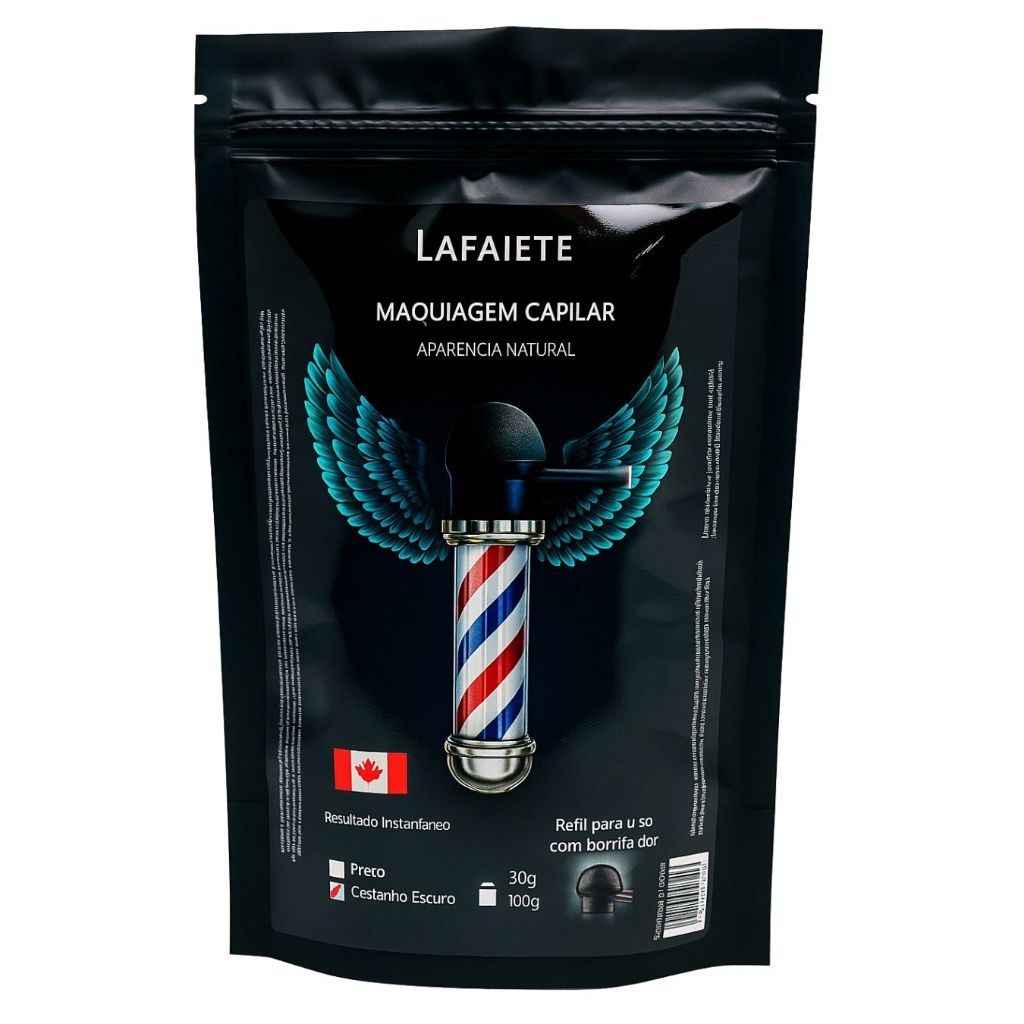Maquiagem Capilar Em Pó Calvície - Refil 100g Lafaiete em Oferta na Shopee