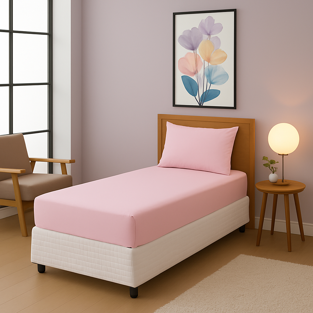 Jogo De Lençol Solteiro 2 Pçs Liso com Elástico Para Quarto Infantil Feminino Masculino Varias Cores em Oferta na Shopee