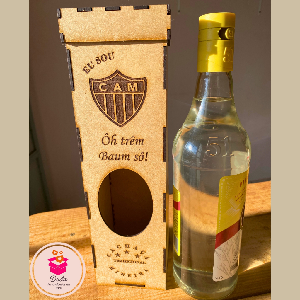 Caixas retangulares 32x9x9 personalizada em mdf cru para vinho ou cachaça decorativas