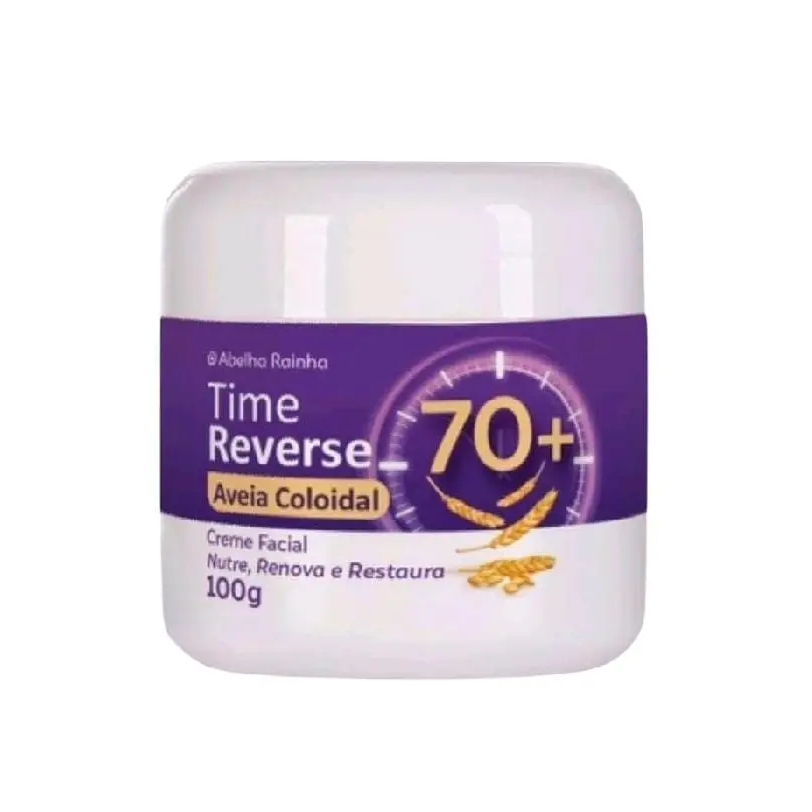Creme Facial Rejuvenescedor 70 anos Combate as Rugas Time Reverse Abelha Rainha 100g