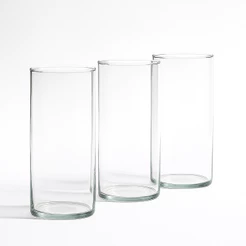 Vasos Tubo Vidro Cilindro P 30x14 Para Arranjo Flores Mesa Sala Festa Casamento Buffet