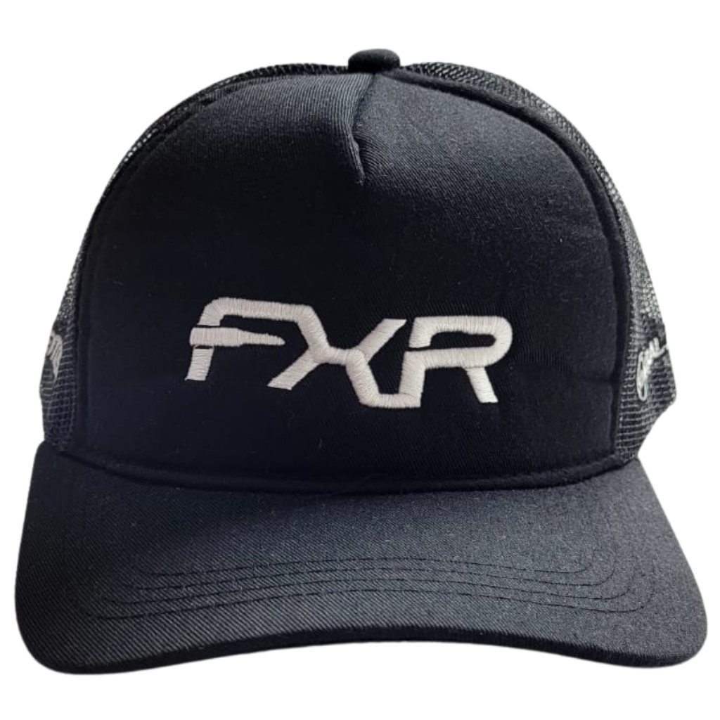 Boné FXR Trucker Preto Aba reta Telinha Ajustável Unissex em Oferta na Shopee