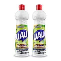 Limpador Uau Desengordurante Cozinha Limão 2un 500ml
