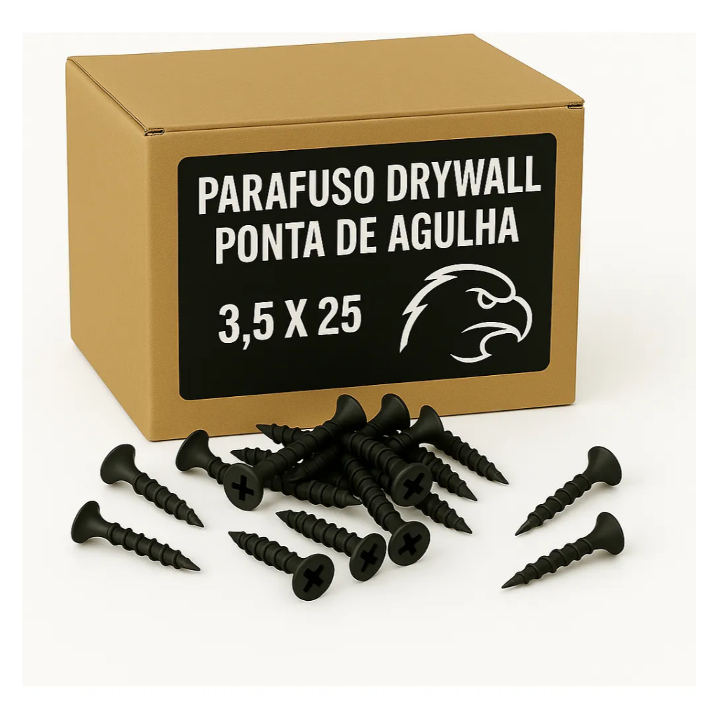 Kit Parafusos GN25 Drywall Trombeta 3,5x25mm Ponta Agulha Peças Para Gesso, Madeira, Móveis em Oferta na Shopee