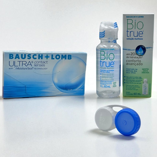 Lente de Contato Bausch + Lomb Ultra para Miopia e Hipermetropia com Estojo e Solução ULS — imagem 2 de 2