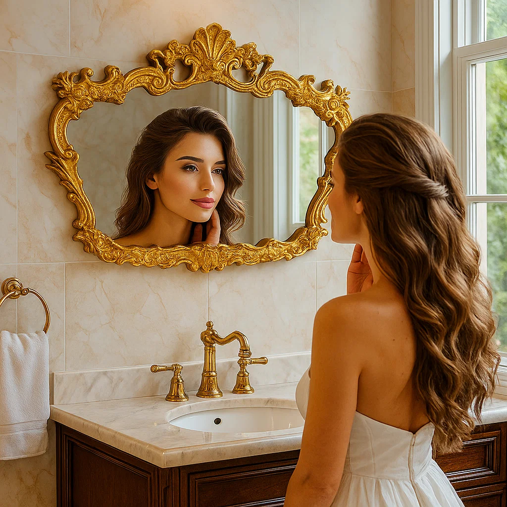 Espelho Grande Provençal Resina Decoração Casa Móveis Parede Mod. Veneziano Envio Imediato em Oferta na Shopee