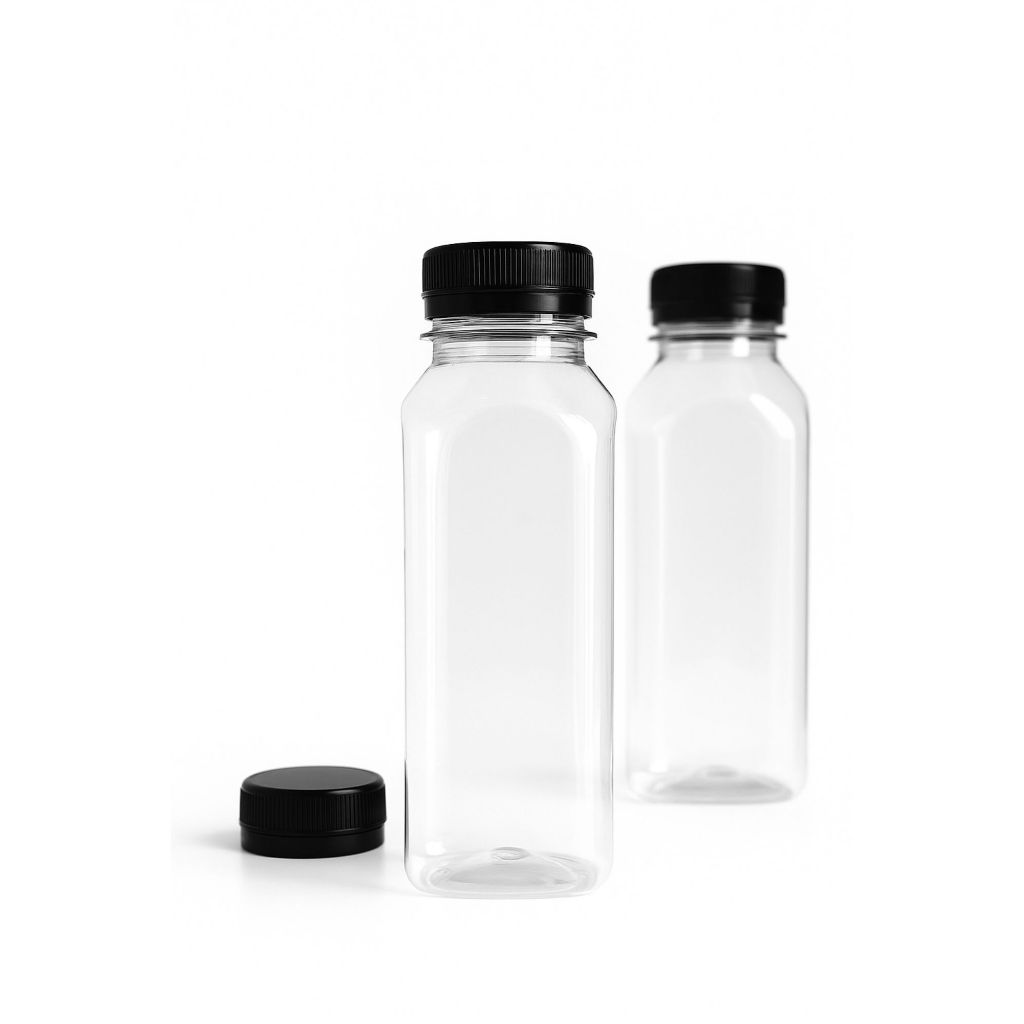 10 Garrafa Pet Plástica Tampa Com Lacre 300ml Descartável Transparente Suco Detox em Oferta na Shopee