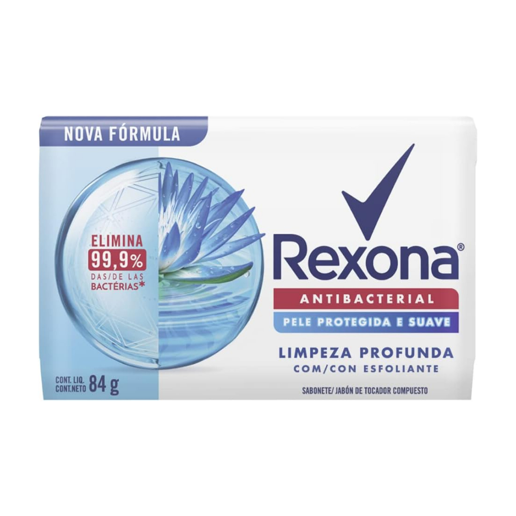 Sabonete Em Barra Antibacterial Limpeza Profunda 84g Rexona em Oferta na Shopee