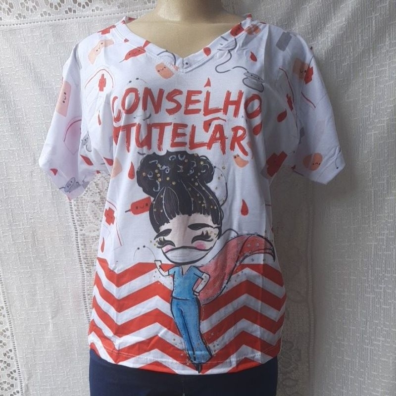Camiseta Blusa Feminina Conselho Tutelar.