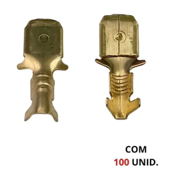 TERMINAL ENCAIXE MACHO 6,3mm C/100UN