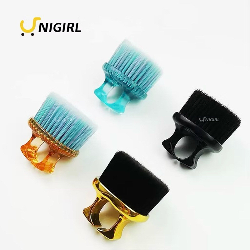 Mini escova disfarce de dedo para barbeiro Barber Pro Profissional Espanador de dedo