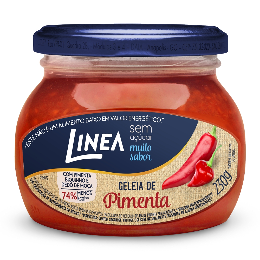 Geleia Linea Sabor Pimenta Vermelha de 230g em Oferta na Shopee