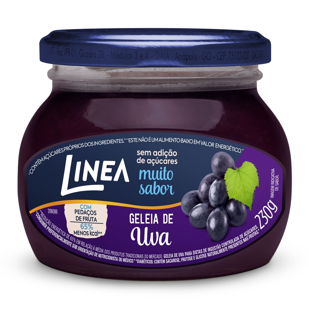 Geleia Linea Sabor Uva de 230g - Food & Beverages