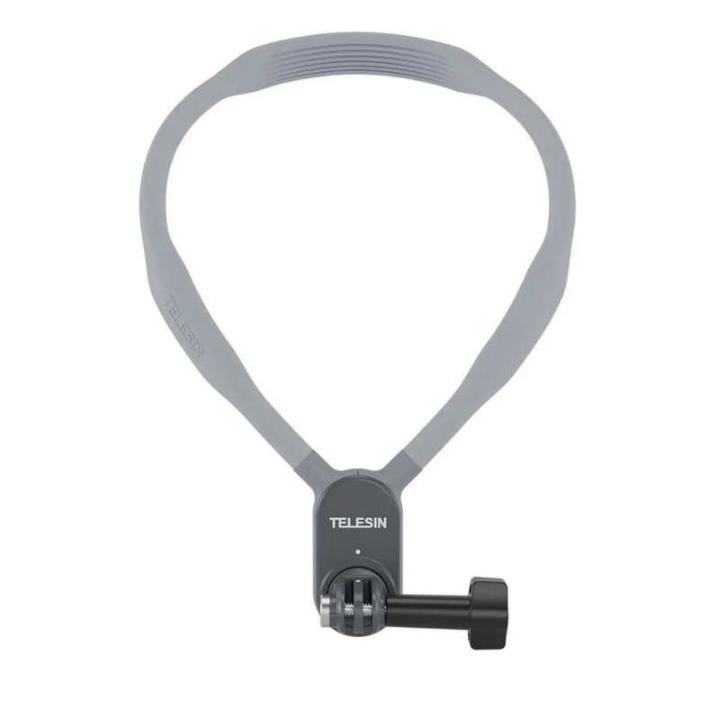Alça Pescoço Suporte Para Gopro E Similares Cinza Telesin