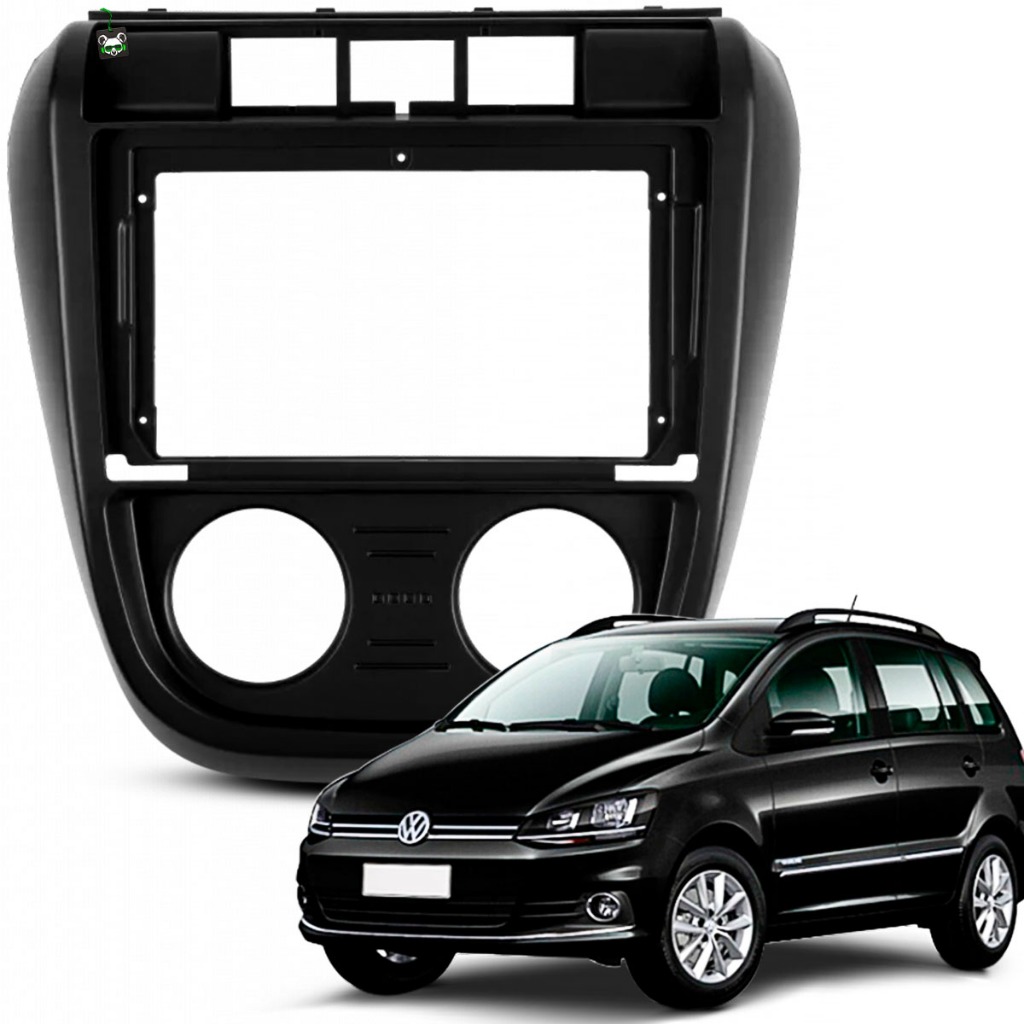 Moldura 9 Polegadas Spacefox 2003 2004 2005 2006 2007 2008 2009 Preto Fosco - Spare Parts and Accessories for Vehicles