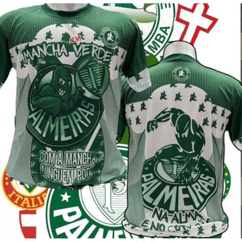 Camiseta Da Mancha Verde Torcedor em Oferta na Shopee