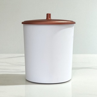 Lixeira de Cozinha Banheiro Escritório 5 Litros Branca Tampa Rose Gold em Oferta na Shopee