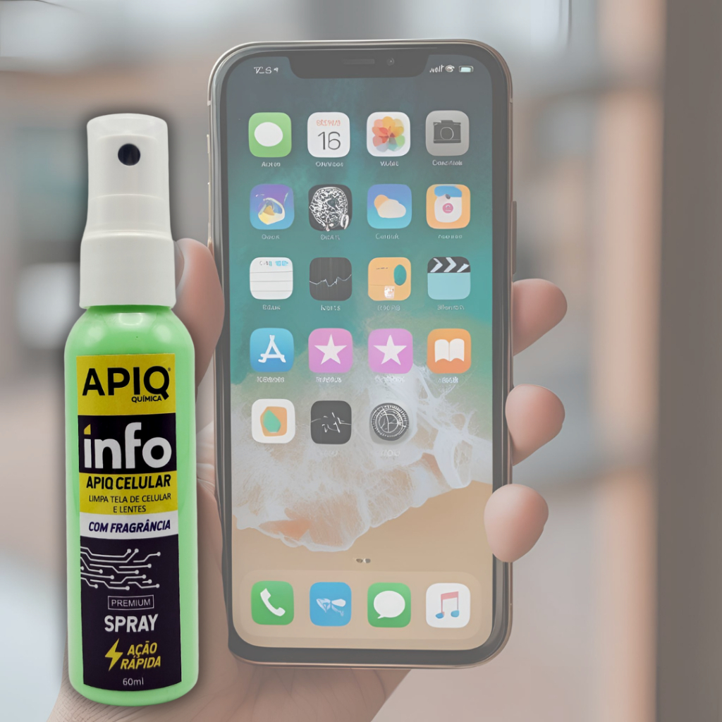 Spray Limpador De Celular 60ml Apiq Celular
