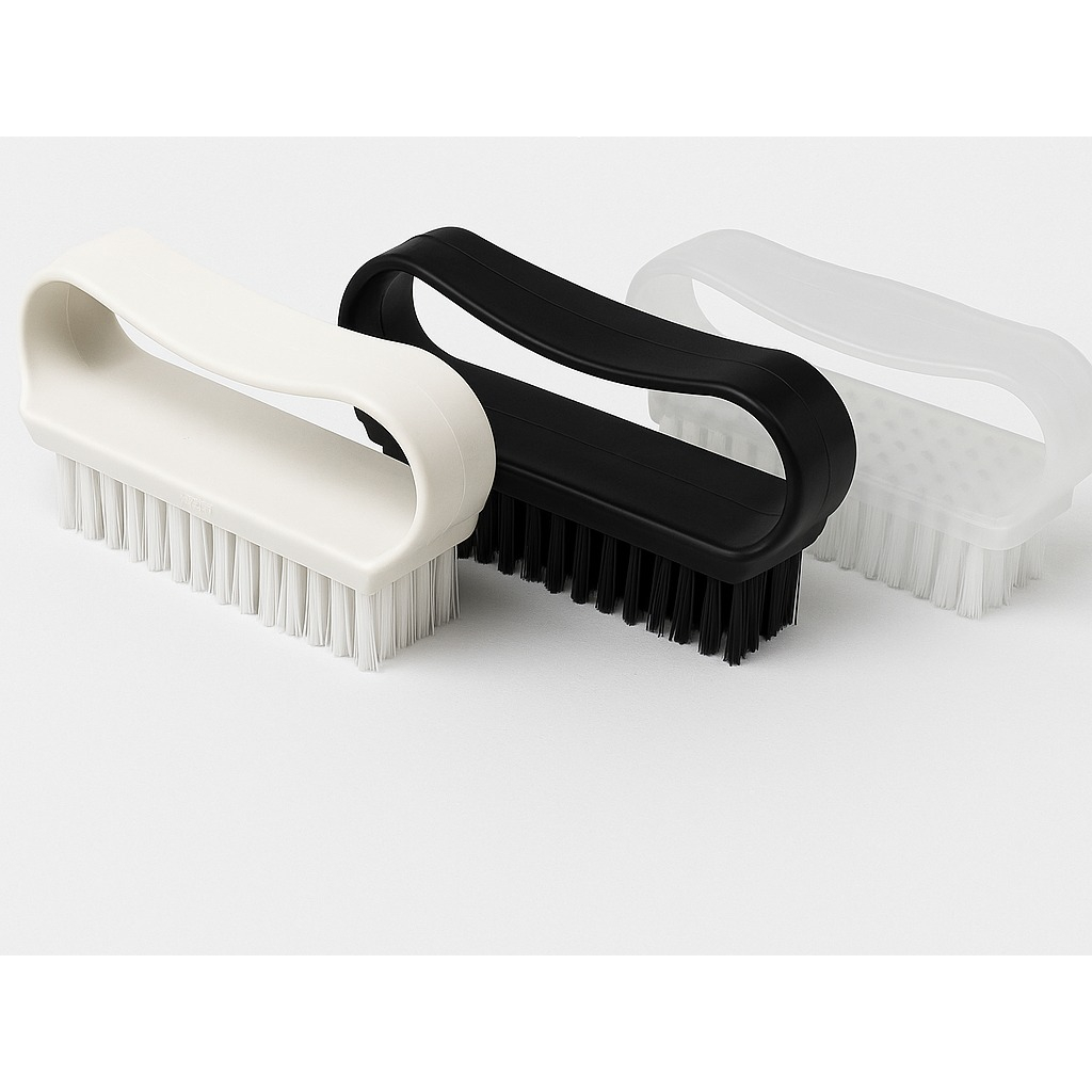 Escova Para Unha Branco/preto/transparente - Limpar Bem
