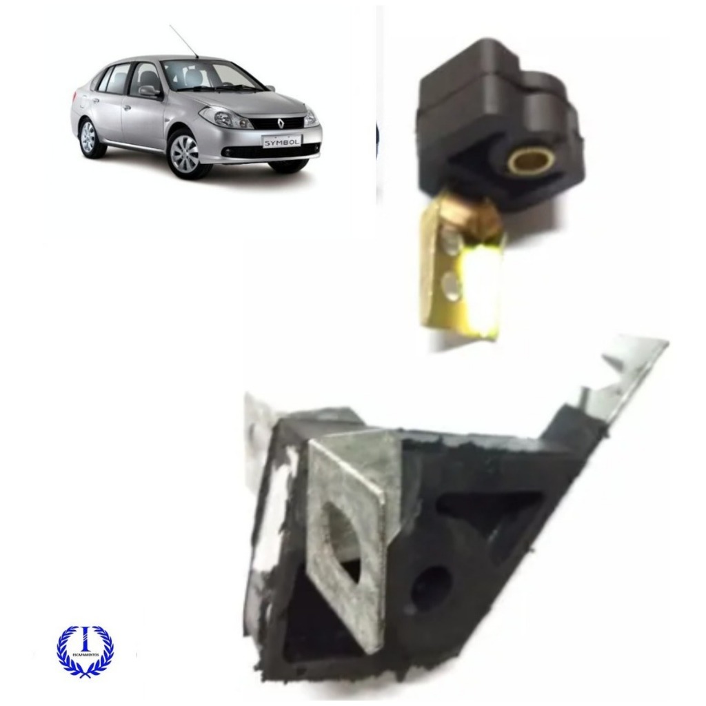 Borracha / Coxim Escapamento Renault Clio Symbol Kit C/ 2pç