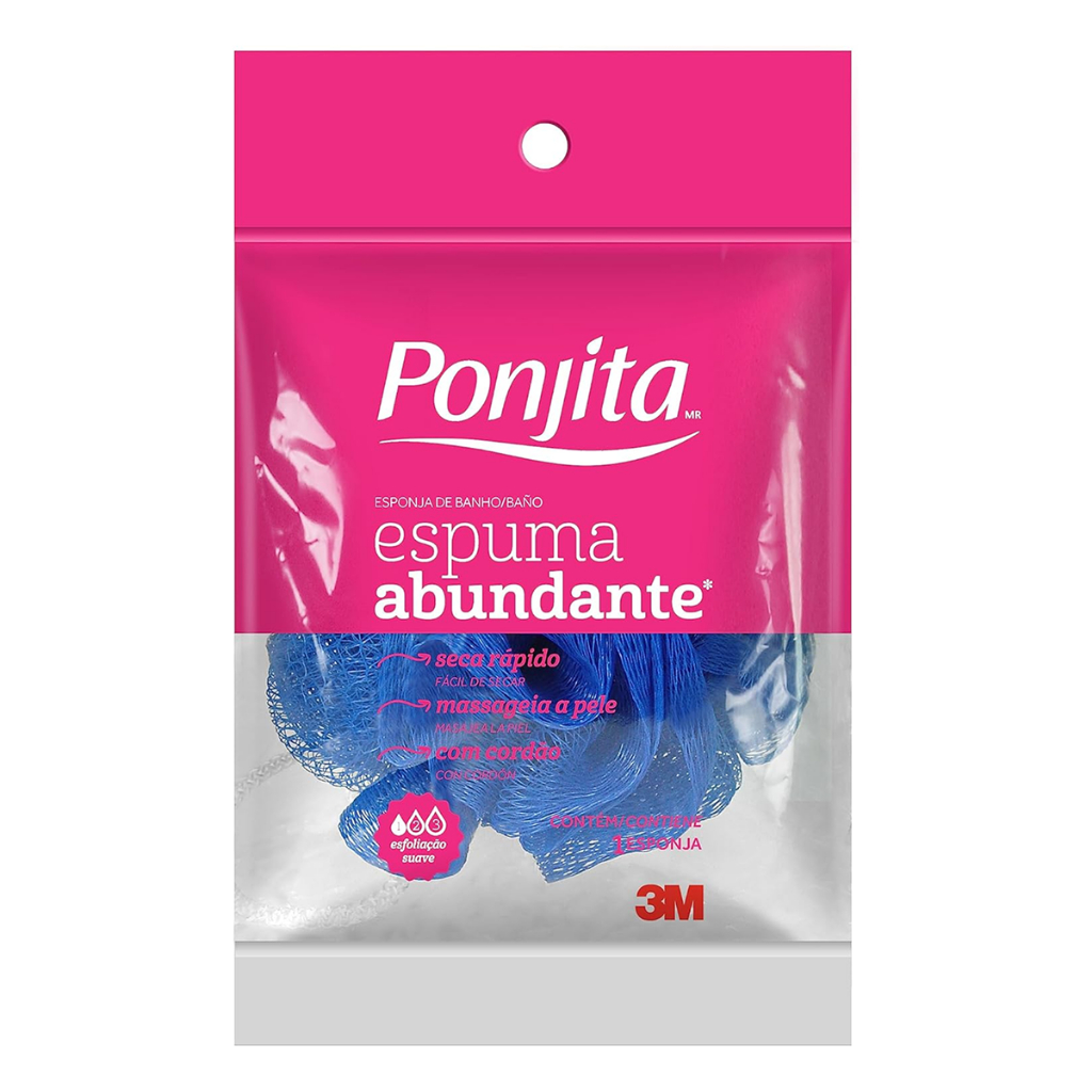 Esponja Banho Ponjita Luxo com 1 Unidade Cores Sortidas em Oferta na Shopee
