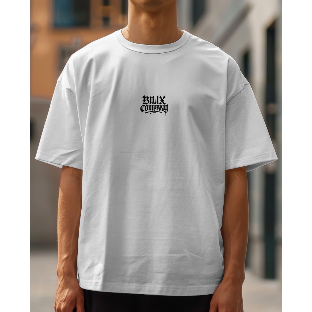 Camiseta Oversized Streetwear Feminina e Masculina bILIX C Blusa Larga Gola Canelada