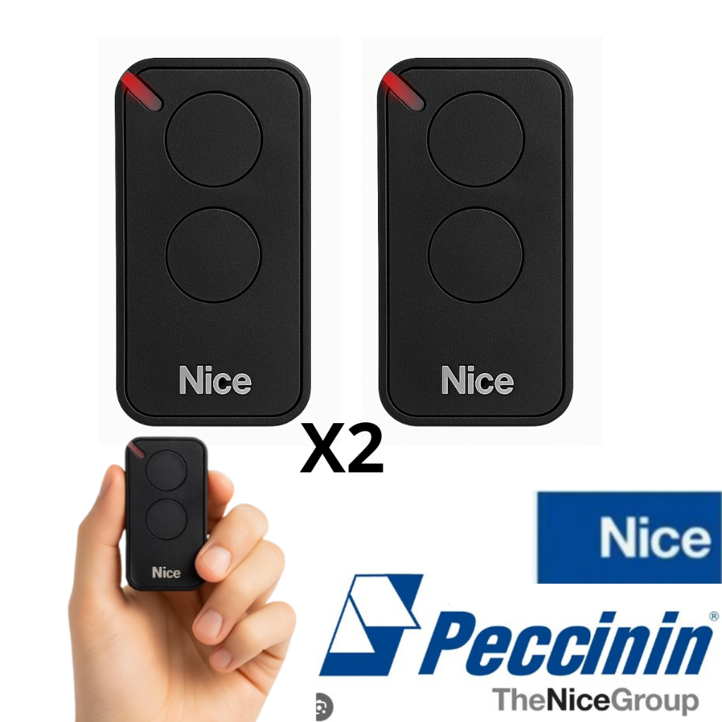 Kit Controle Era Inti Remoto para portão eletrônico Nice Peccinin Automação residencial Kit com 2 unidades 433,92 MHz