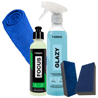 Kit Vonixx Para Vidros Glazy + Focus + Aplicador + Flanela de Microfibra em Oferta na Shopee