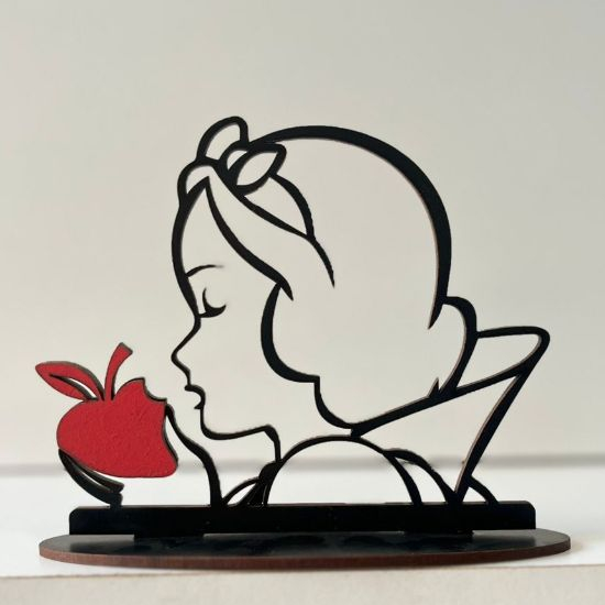 Kit 10 Centros de Mesa Para Festa de Aniversário Tema Branca de Neve