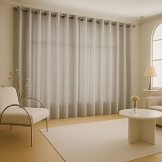 Cortina Rústica Texturizada 2,70 a 5 metros de largura - Janela Sala Quarto Porta Apartamento em Oferta na Shopee