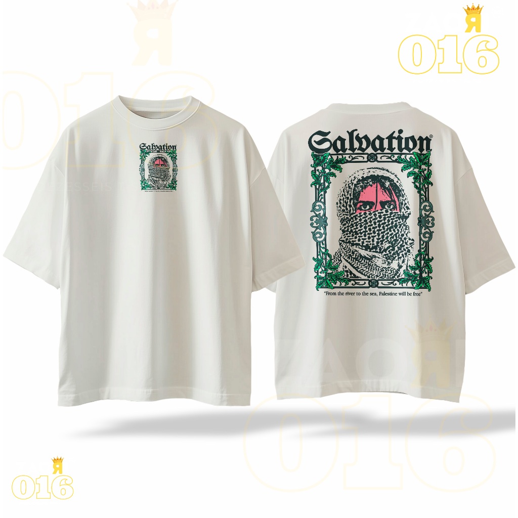 Camiseta Streetwear Palestin From the river to the sea, Palestine will be free 100% Algodão Unissex
