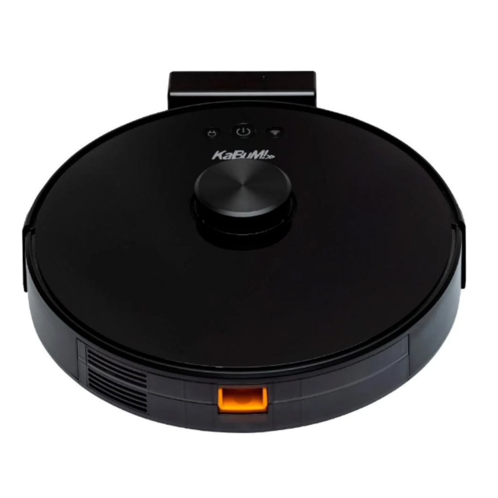 Robô Aspirador e Passa Pano KaBuM! Smart 700 - 5 Modos de Limpeza, Mapeamento a Laser, Open Box, Pto