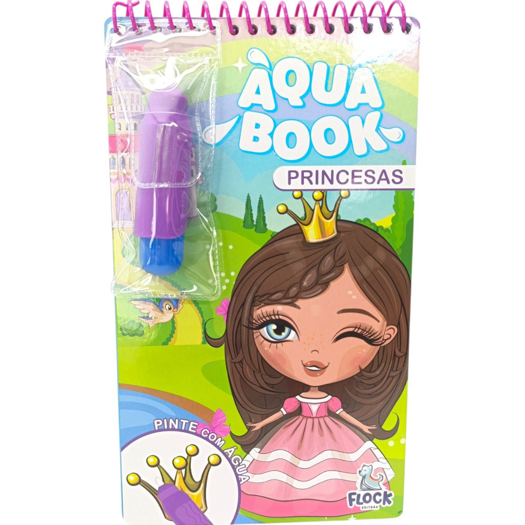 Aqua Book - Livro das princesas - Blueditora - livros infantis - livros de pintura - pintura com água