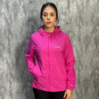 Jaqueta Corta Vento Feminino Impermeável Frio Blusa Corta-Vento Dry Fit Resistente Água Capuz Forrada