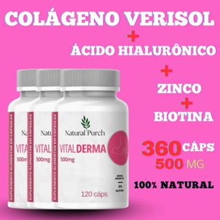 Colageno Verisol + acido hialuronico zinco Biotina Coenzima Q10 mais completo 120 cápsulas em Oferta na Shopee