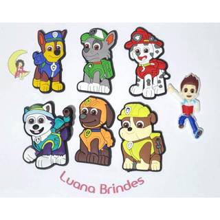 Aplique Patrulha Canina 5cm Emborrachado 7 Unidades em Oferta na Shopee